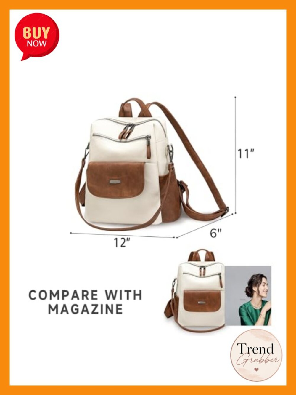PU Leather Small Backpack Purse Women Ladies Synthetic Leather Fashion Backpack